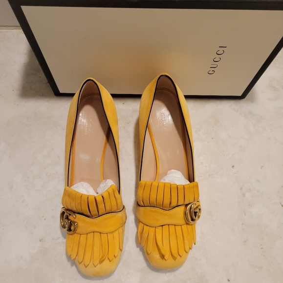 Gucci GG Marmont Loafer Pumps - Picture 3 of 10